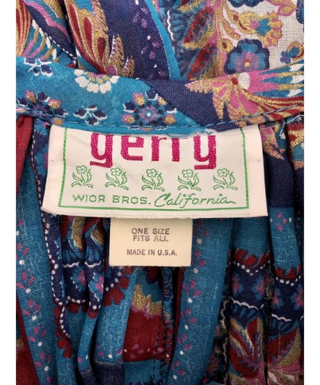 70's handkerchief motif dress