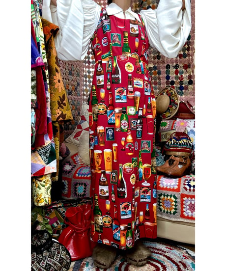 beer print dress