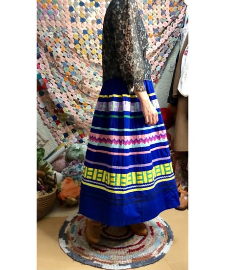 50-60s seminole patchwork skirt