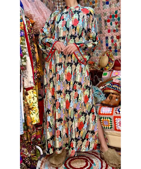 oriental maxi dress