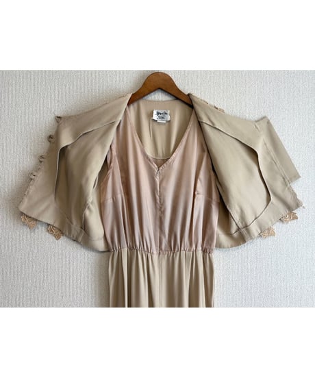 80s cut work lace jump suit