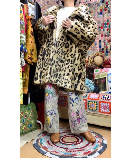 leopard faux fur coat