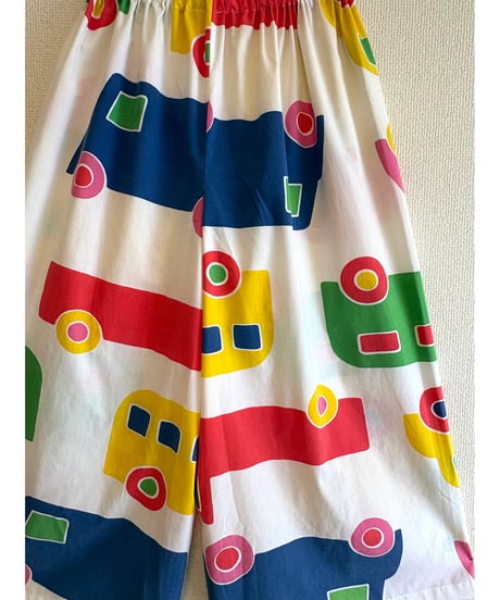 marimekko bo-boo super wide leg pants（70s fabric）
