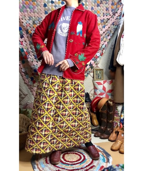 50s mexican wool patch jacket