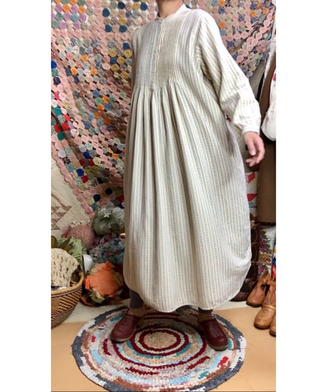 l.l.bean flannel dress（blu）
