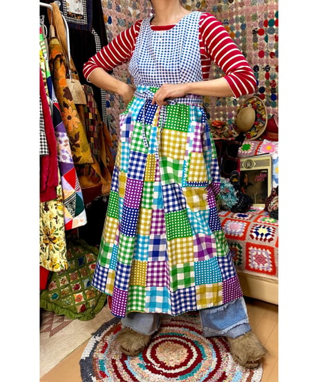 plaid apron dress