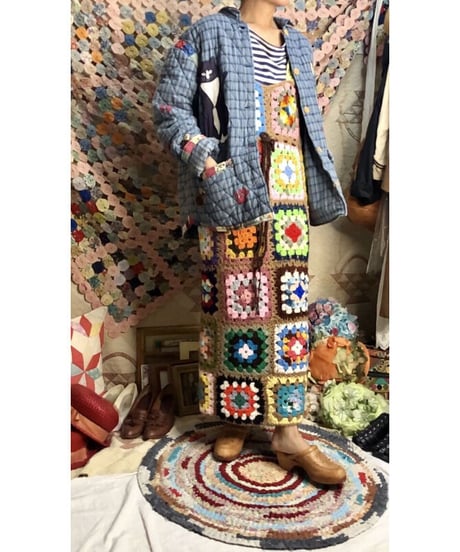 w.face quilting cat jacket