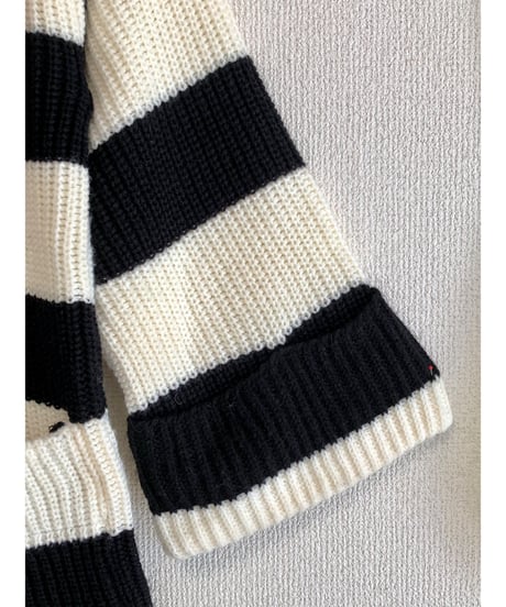 70s stripe hoodie knit