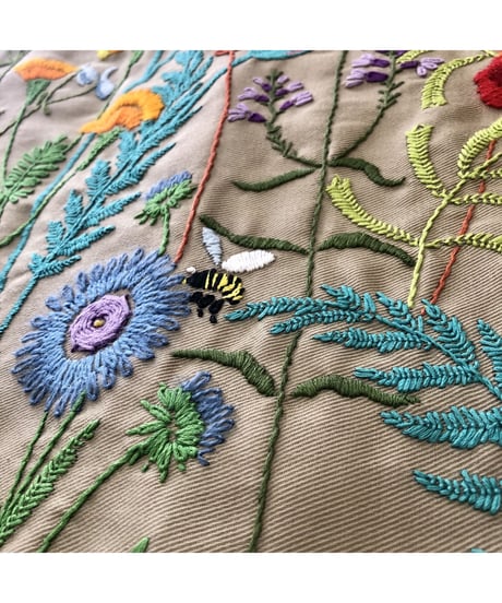 hand embroidered wrap skirt