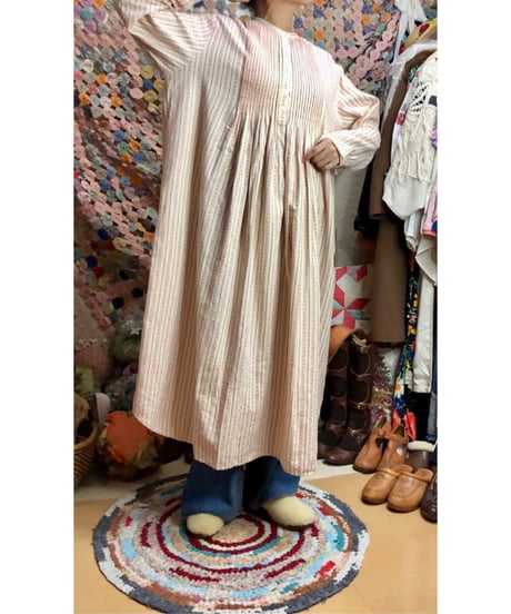 l.l.bean flannel dress（red）