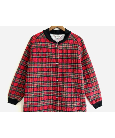 plaid quilting robe