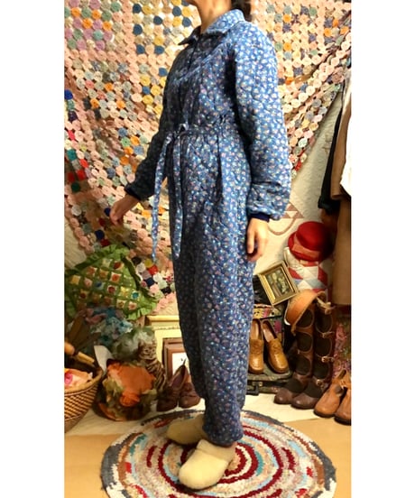 70s quilting jump suit