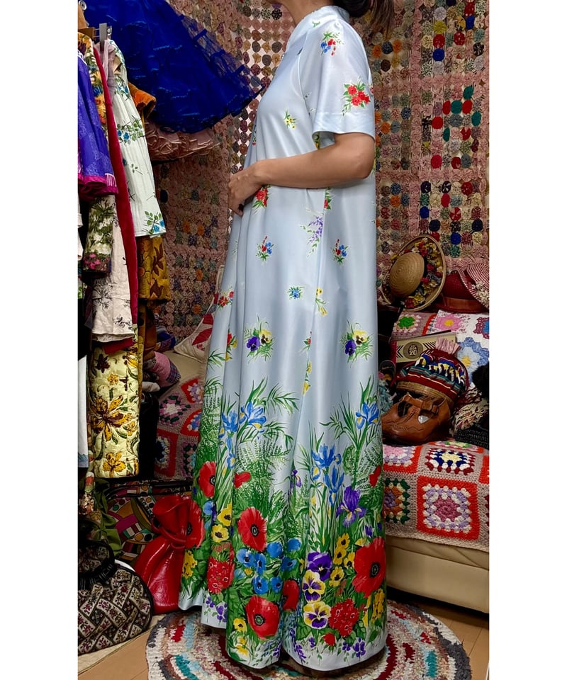 70-80s flower dress | Quilt