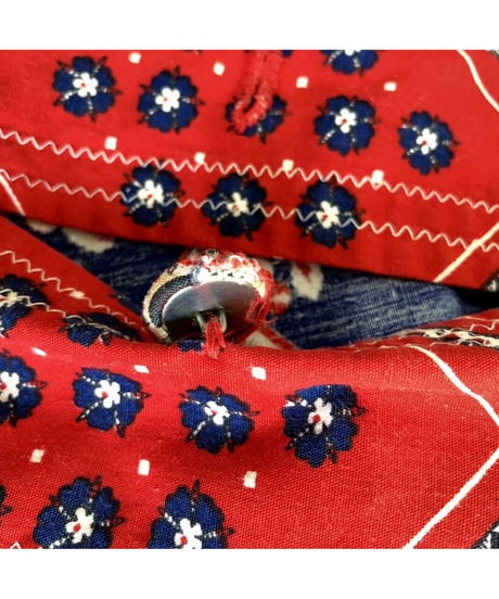 handkerchief patchwork print robe