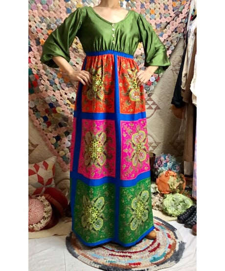 60's paisley dress