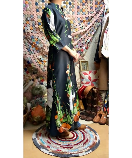 60s alice of california oriental dress