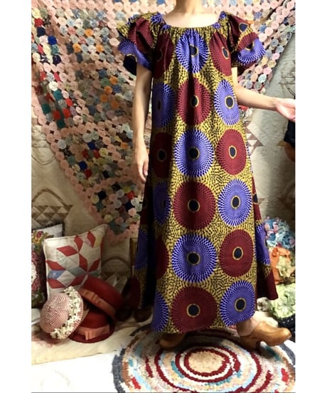 batik print dress