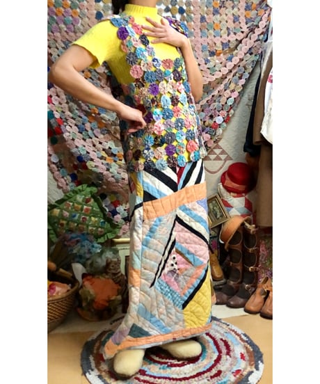 yo-yo quilt vest