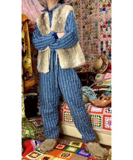 60s faux fur vest