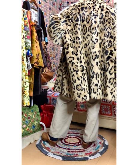 leopard faux fur coat