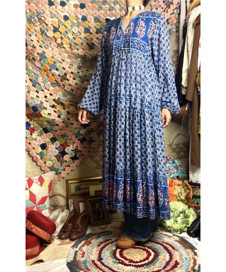 vintage indian cotton dress ③