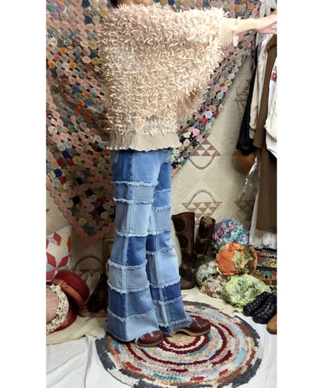 70-80's dolman sleeve ribbon tops