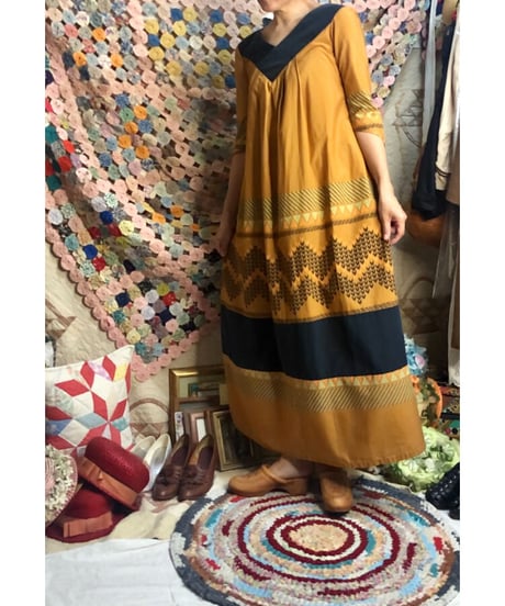 folklore print one-piece