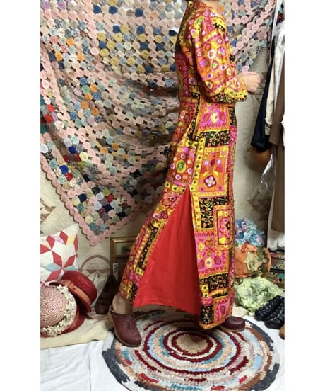 60's psychedelic flower dress
