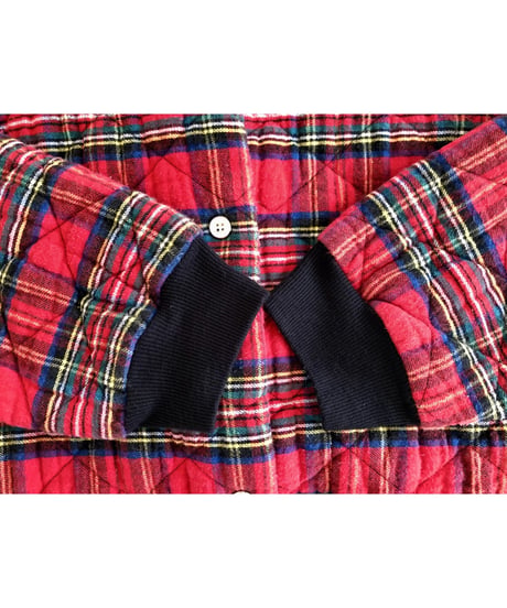 plaid quilting robe