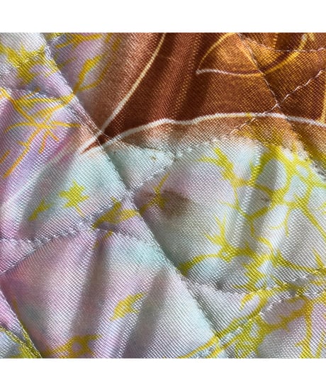 70s quilted super wide pants