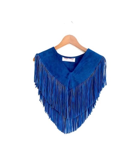leather fringe collar