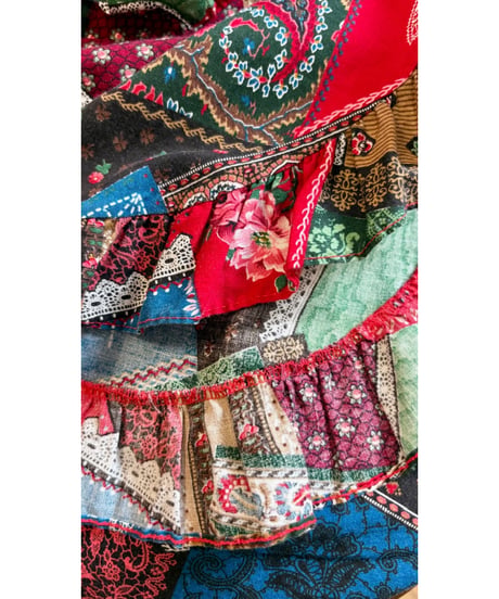 patchwork print tunic