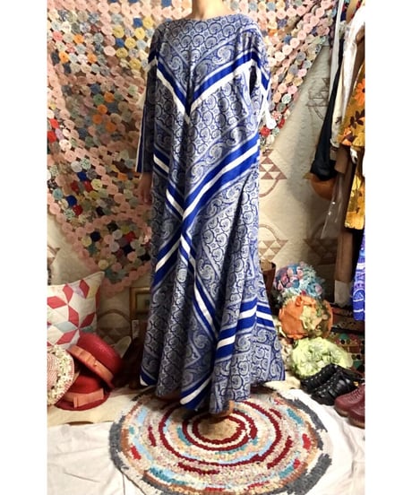 paisley handkerchief motif dress