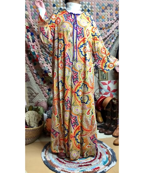 70s paisley dress