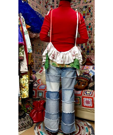 tea towel frill tops