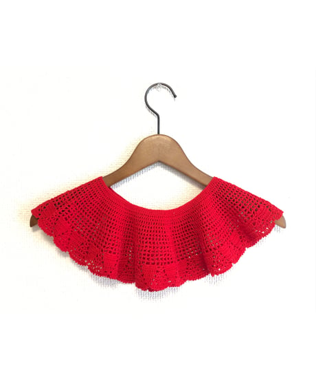 crochet collar（red）