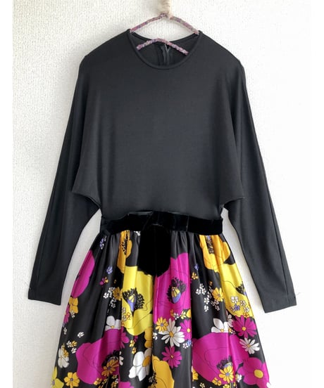 60s psychedelic flower dress