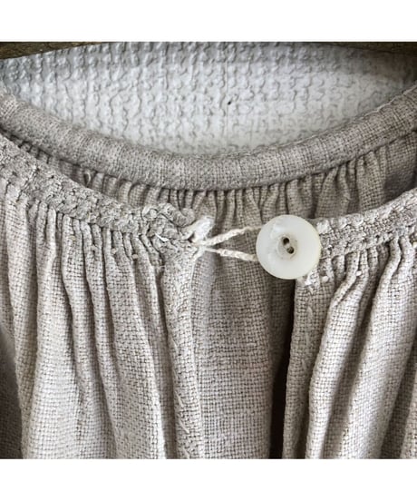 vintage ukrainian embroidered one-piece linen white