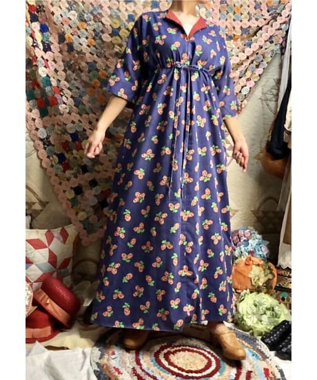70's belly flower one-piece