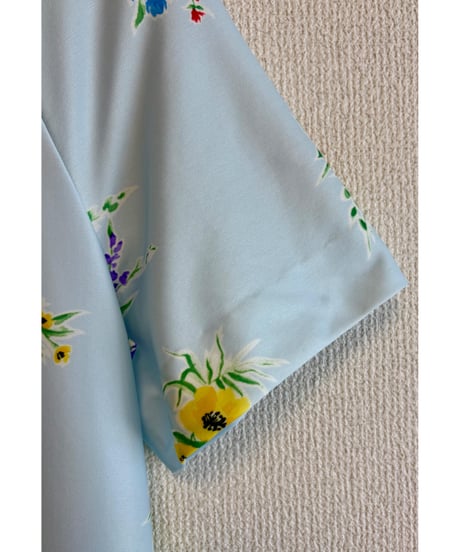70-80s flower dress