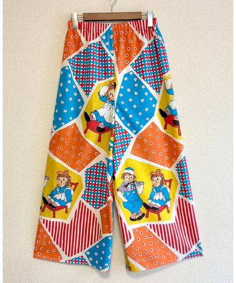 Raggedy Ann & Andy wide leg pants（A）