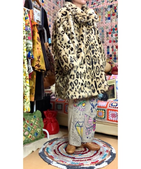 leopard faux fur coat