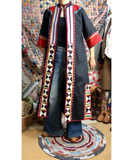 patchwork ethnic dress