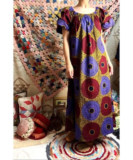 batik print dress