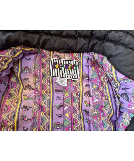 80s 2tone color blouson