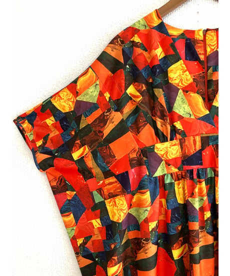 70s psychedelic easy dress
