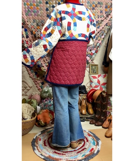 patchwork print quilting jacket