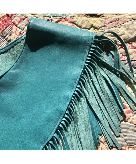 leather fringe collar