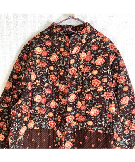 w.face flower patchwork  jacket