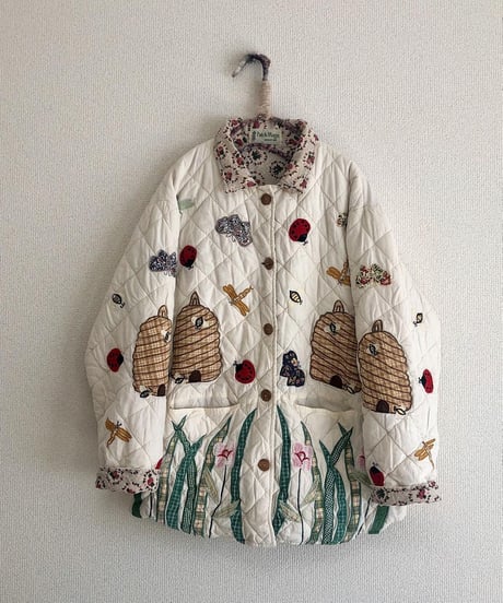 w.face patchwork quilting jacket